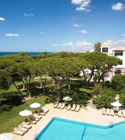 Pine Cliff Hotel Algarve Portugal Drone View